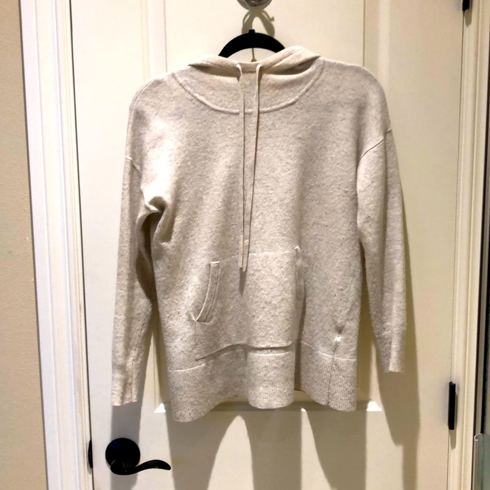 Grey cashmere hoody
